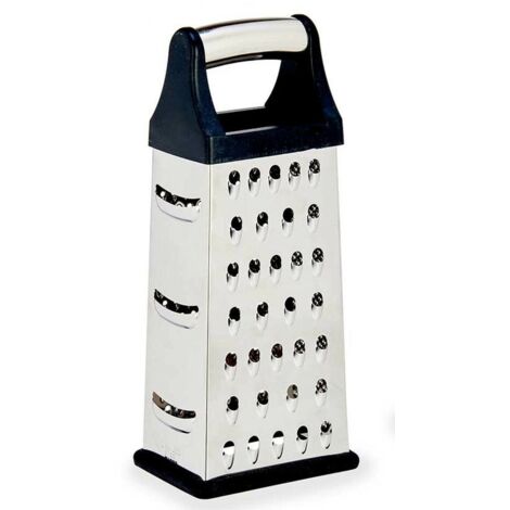 Gratoir Kinvara KT171464 Noir Argenté Acier inoxydable ABS TPR 9,5 x 21,5 x 6,7 cm (12 Unités)