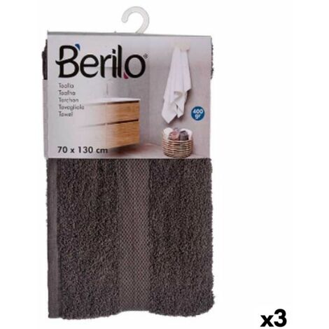 Set De 6 Serviettes De Toilette ZOLLNER - Coton 500 G/m², 50x100 Cm, Gris, Certifié Oeko-Tex - 3