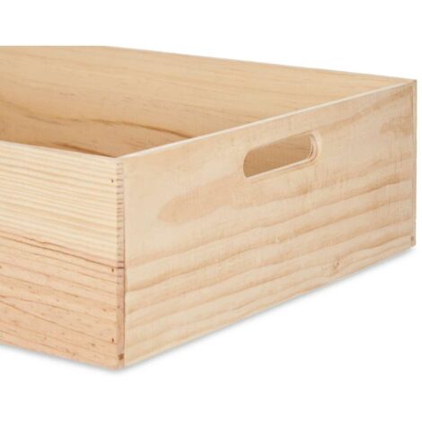 Boîte Décorative Bois de pin 40 x 14 x 60 cm (4 Unités)