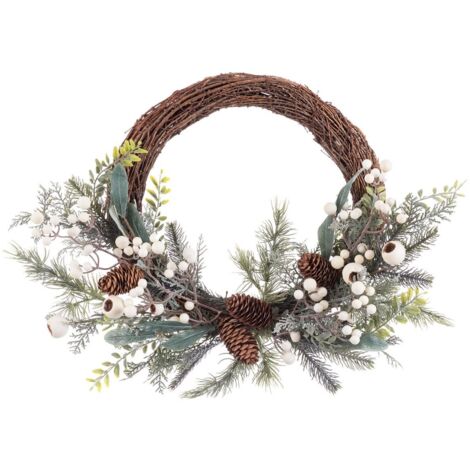 Lot De 7 Couronnes De Noël En Rotin Naturel - Diamètres Variés (10 à 30 Cm) - À Décorer Soi-même - Artisanat