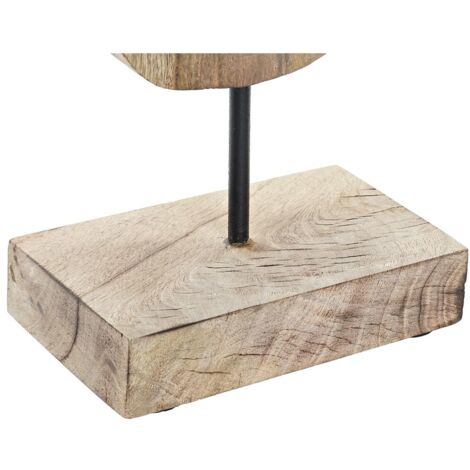 Figurine Décorative DKD Home Decor Marron Argenté Naturel 18 x 9 x 62 cm (2 Unités)