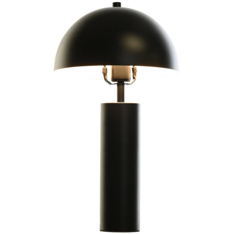 Lampe de bureau DKD Home Decor Noir Métal Marron 220 V 50 W 37 x 37 x 47 cm