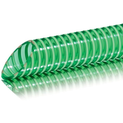 FITT ASPIRTECH 7 m - Tuyau pour Aspiration de l’Eau, pour le Raccordement aux Pompes, avec des Raccords en Laiton et un Filtre en Laiton clampé, vert
