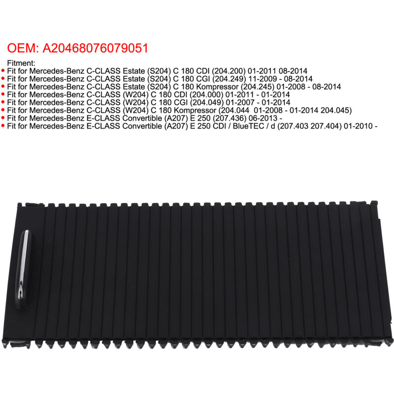 Eosnow Mittelkonsolen-Rollo-Abdeckung A20468076079051, passend für  