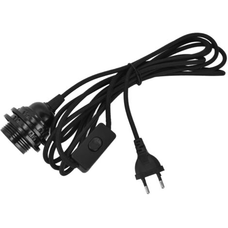 Pendelleuchte Lampenfassung – Geflochtenes Seil, E27 Gewinde, Aluminium, 1 M Kabel, EU Stecker, Goldene Patina