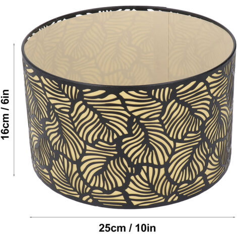 Baummuster Lampenschirm Aus Metall | E27 Fassung | Deko Beleuchtung Für Wohnzimmer & Schlafzimmer