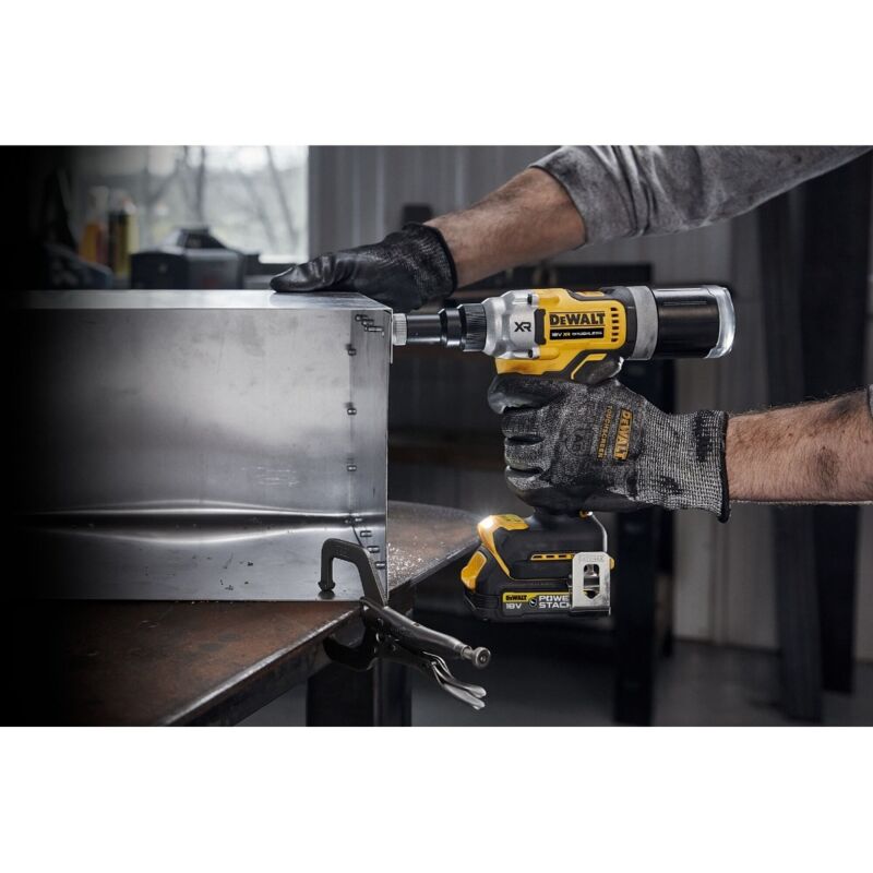 Pistola Per Rivetti Elettrica Senza Fili Daspom: Compatibile Con Batteria DeWalt 20V Max, Motore Brushless, Kit 3 Teste - 6
