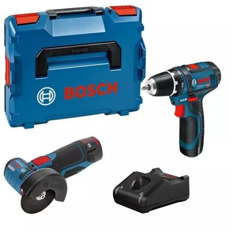 Bosch 0615990N2U Kit avvitatore e smerigliatrice Brushless 12 V con batterie