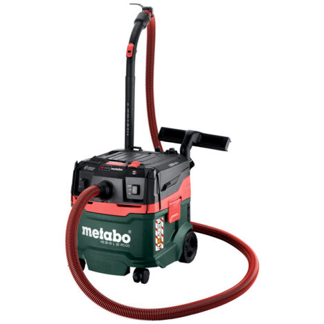 Aspirapolvere a batteria Metabo AS 36-18 L 20 PC-CC con CordlessControl senza batteria e caricabatterie