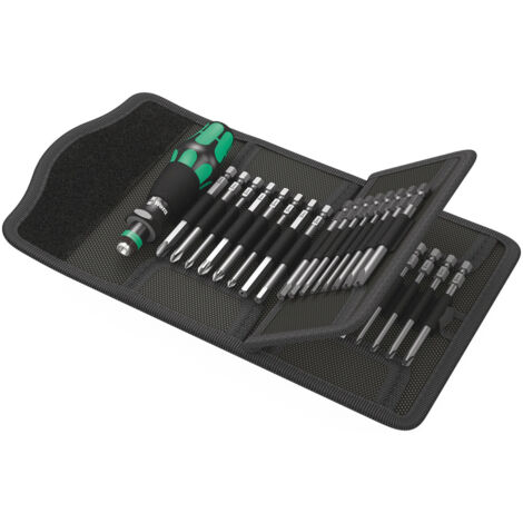 Wera Kraftform Kompakt 62 con punte lunghe 89 mm 33 pezzi in sacchetto pieghevole