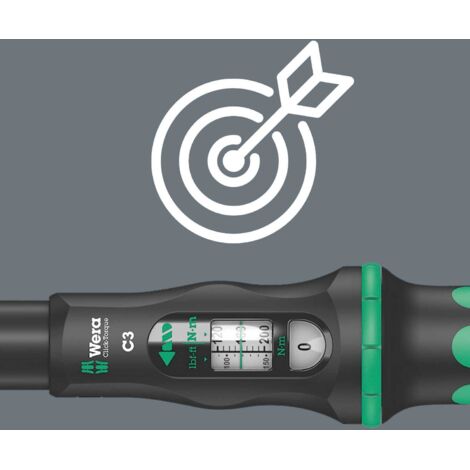 Wera Click-Torque C3 Chiave Dinamometrica con cr.40 200Nm
