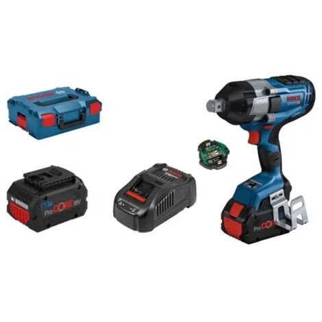 Avvitatore a impulsi a batteria Bosch GDS 18V-1050 HC con 2x batteria ProCORE18V 8.0Ah in L-BOXX
