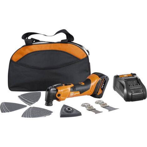 Fein MULTIMASTER AMM 500 Plus AS batteria ricaricabile, 1x 4,0 Ah e caricabatterie in borsa di nylon
