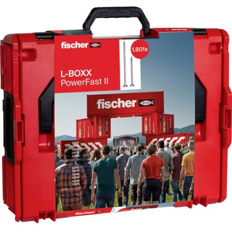Gamma di viti per pannelli truciolari Fischer PowerFast II 1801 pezzi in L-BOXX 102 (1/5)