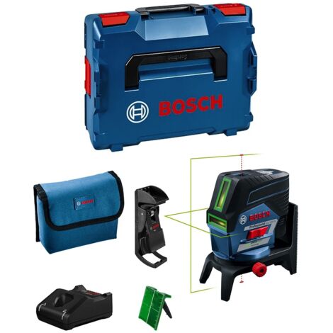 Laser combinato Bosch GCL 2-50 CG con 1x batteria da 2,0Ah in un set + caricabatterie + L-BOXX misura 2