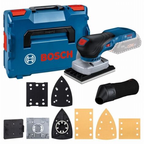 Levigatrice orbitale a batteria Bosch GSS 18V-13 Solo con 3 dischi e accessori in L-BOXX