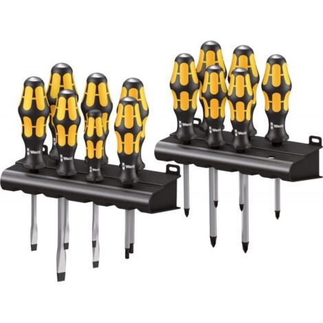Set di cacciaviti Big Pk.900 13 pezzi. a taglio/PH/PZD/TX con manico 2K