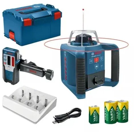 Bosch GRL 300 HV + LR 1 Livella laser rotante con batterie ricaricabili Varta