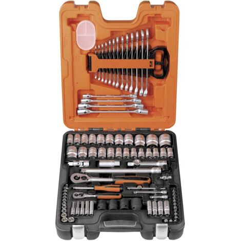 Set di chiavi a bussola Bahco 1/4"+1/2" con set di chiavi combinate 94 pz. S87+7