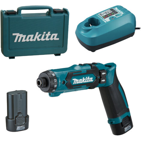 Avvitatore 7,2 V Li-Ion 1,5 Ah 5,6 Nm MAKITA - 2 batterie, caricatore, custodia - DF012DSE