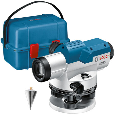 GOL 20 G Bosch Strumento di livellamento ottico professionale in set con valigetta da artigiano