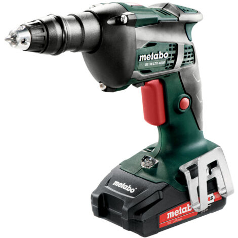 Avvitatore a secco a batteria Metabo SE 18 LTX 4000 con 2x 2,0 Ah + caricabatterie in valigetta