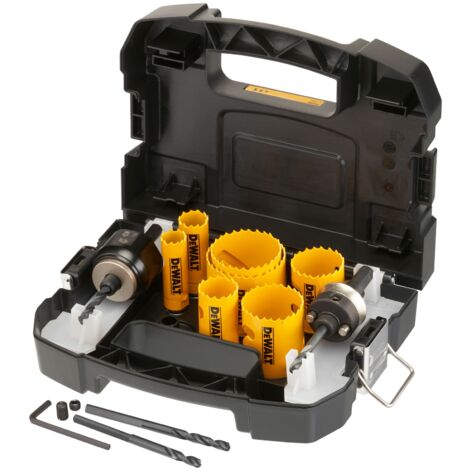 Set di seghe a tazza DeWALT bi-metal extreme, set sanitario in valigetta 11 pezzi.