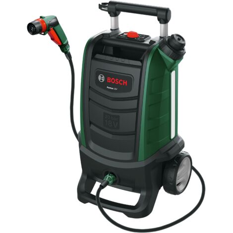 Bosch Home and Garden 06008B6102 Bosch Idropulitrice per Esterno a Batteria Fontus(Senza batteria, Sistema 18 V, In Confezione di Cartone)