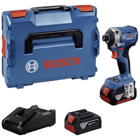 Avvitatore a impulsi a batteria Bosch GDR 18V-215, 2 x 4,0Ah e caricabatterie in L-BOXX 136