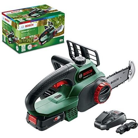 Motosega a batteria UniversalChain 18 Bosch, 1x PBA 2,5 Ah e caricabatterie