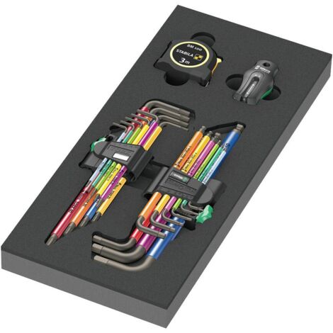Wera 9740 Set di chiavi offset con inserto in schiuma 1