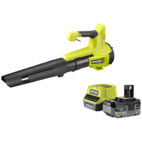 Soffiatore a batteria Ryobi 18 V ONE+ RY18BLB-140, velocità aria 160 km/h, 1x 4,0 Ah e caricabatterie