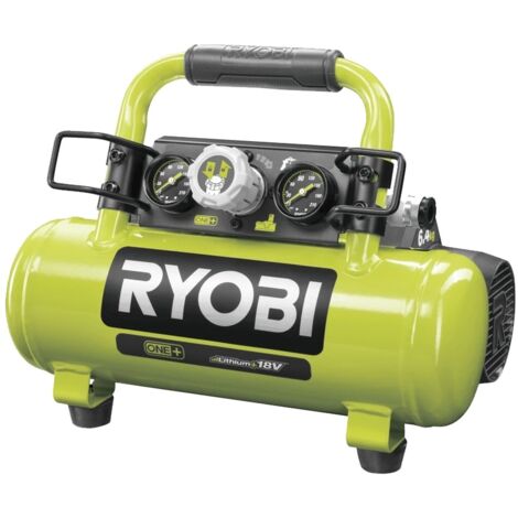 Compressore a batteria Ryobi 18 V ONE+ PRO R18AC-0, pressione massima 8,3 bar, senza batteria e caricabatterie