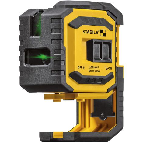 Laser a piombo Stabila a croce LAX 300 G, set di 4 pezzi