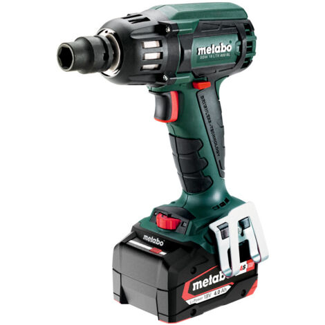 METABO Azionamento a percussione - SSW 18 LTX 400 BL 2 x 4,0 Ah Li-Power, ASC 55, valigetta - 602205500