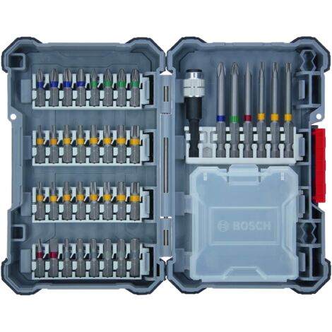 Set di bit per avvitatori Bosch Pick and Click Extra Hard con supporto universale 40 pezzi