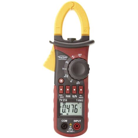 Pinza amperometrica TV 216N 10 mA-600 A AC 10 mA-600 A DC CAT III 600 V TESTBOY