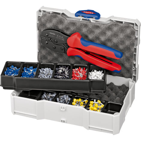 KNIPEX 97 90 23 Assortimento di capicorda per terminali a bussola 8 pezzi 265 mm