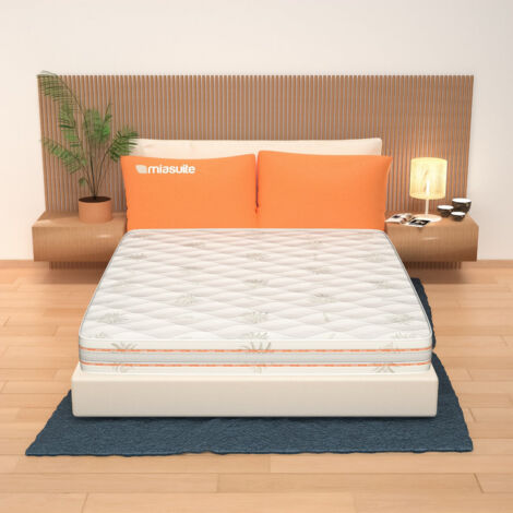 Colchon matrimonial 160x190 cm altura 25 cm, Espuma Viscoelastica - Revestimiento en aloe Vera  Top H25 (1/5)