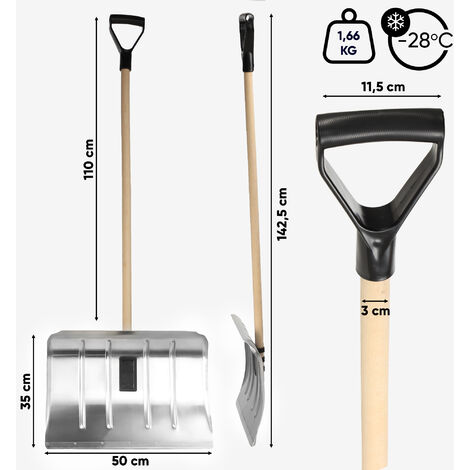 KADAX Aluminium Schneeschieber 50cm - Leichte Schne Produktbild-Vorschau 10
