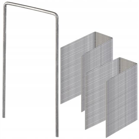 50 U-förmige Erdanker Aus Stahl - 3x40x150mm Für Kunstrasen & Netze