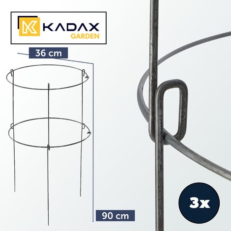 KADAX Pflanzenstütze Aus Stahl – 60 Cm Hoch, Pulverbeschichtet, Wetterfest, Für Rosen & Stauden Im Garten