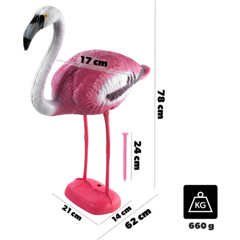 Tanzende Flamingo Garten-Deko - Metall-Flamingo Als Windspiel Für Den Garten