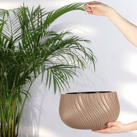 Hängende Blumentöpfe Mit Ketten – 10 Stück, Kunststoff, Für Garten, Balkon & Terrasse