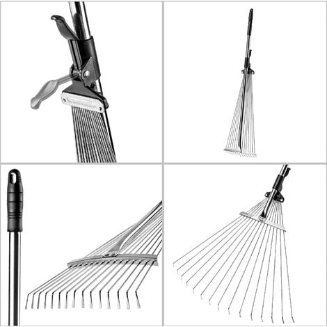 Teichharke Mit Teleskopstiel - Praktischer Algenrechen Für Teich & Gewässer