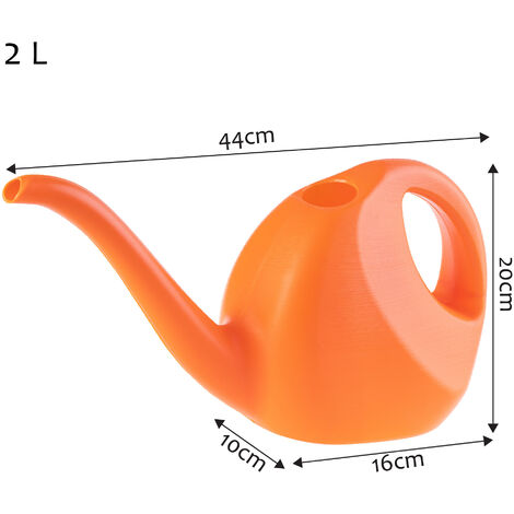 KADAX Gießkanne, 2 Liter, kleine Gartengießkanne aus Kunststoff