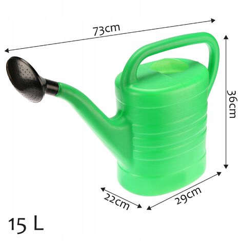 Yardwe Gießkanne 5 Liter Kunststoff - Mit Sprinkleraufsatz Für Garten & Zimmerpflanzen