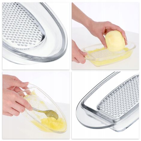 Porzellanreibe Apfelreibe Muskatreibe Obstreibe, Eckig Mit Runder Reibefläche, Hochwertiges