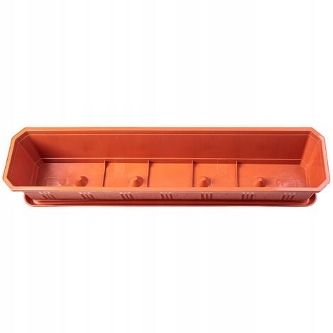 Blumentopf Untersetzer Aus Kunstharz - Rechteckig Für Innen & Außen 40x17cm