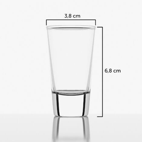 KADAX Schnapsgläser Set 6 Stück – 60 Ml Shotgläser Aus Natrium-Calcium-Glas, Spülmaschinengeeignet